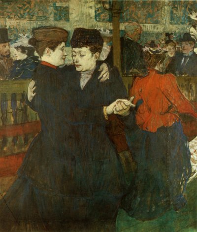 Two Dancing Women by Henri de Toulouse Lautrec